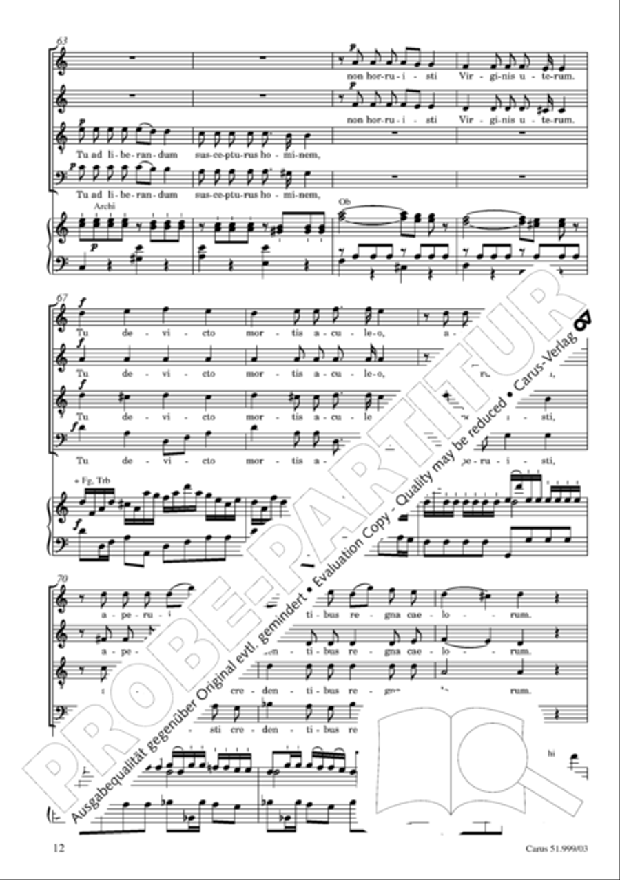Te Deum 4-Part scores gallery preview page 13