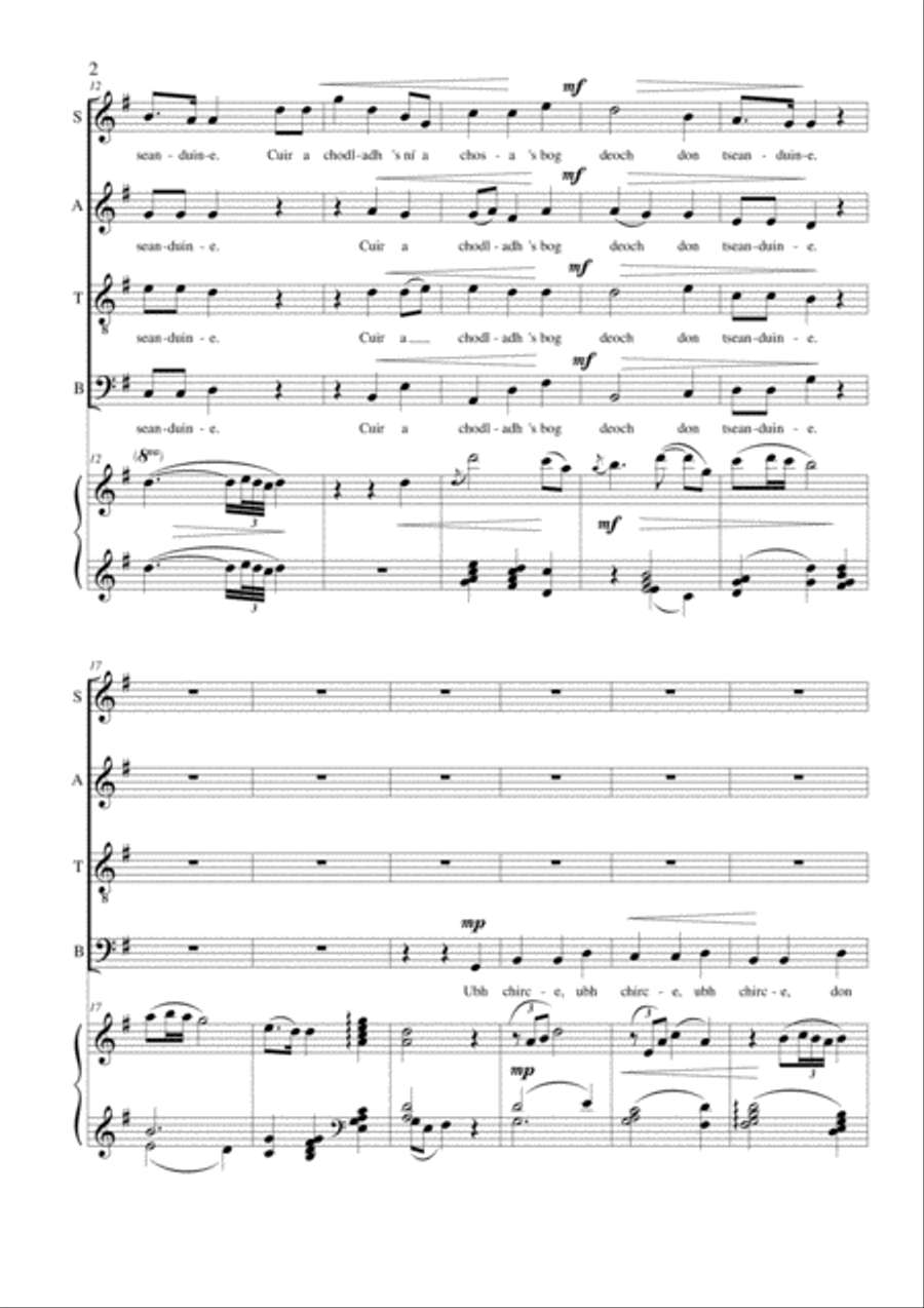 Bog Braon don tSeanduine Bog Braon don tSeanduine 4-Part scores gallery preview page 2