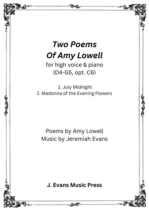 Two Poems of Amy Lowell