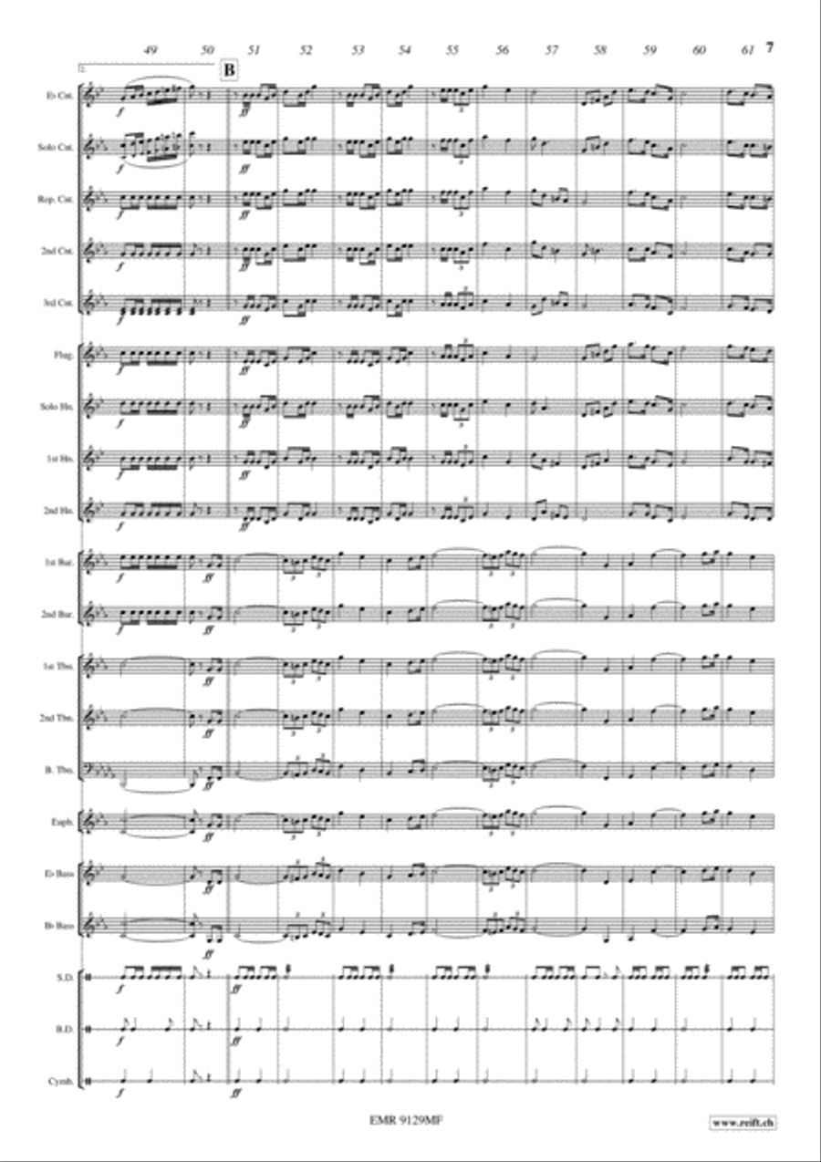 March Of Honor March Of Honor Brass Band scores gallery preview page 7