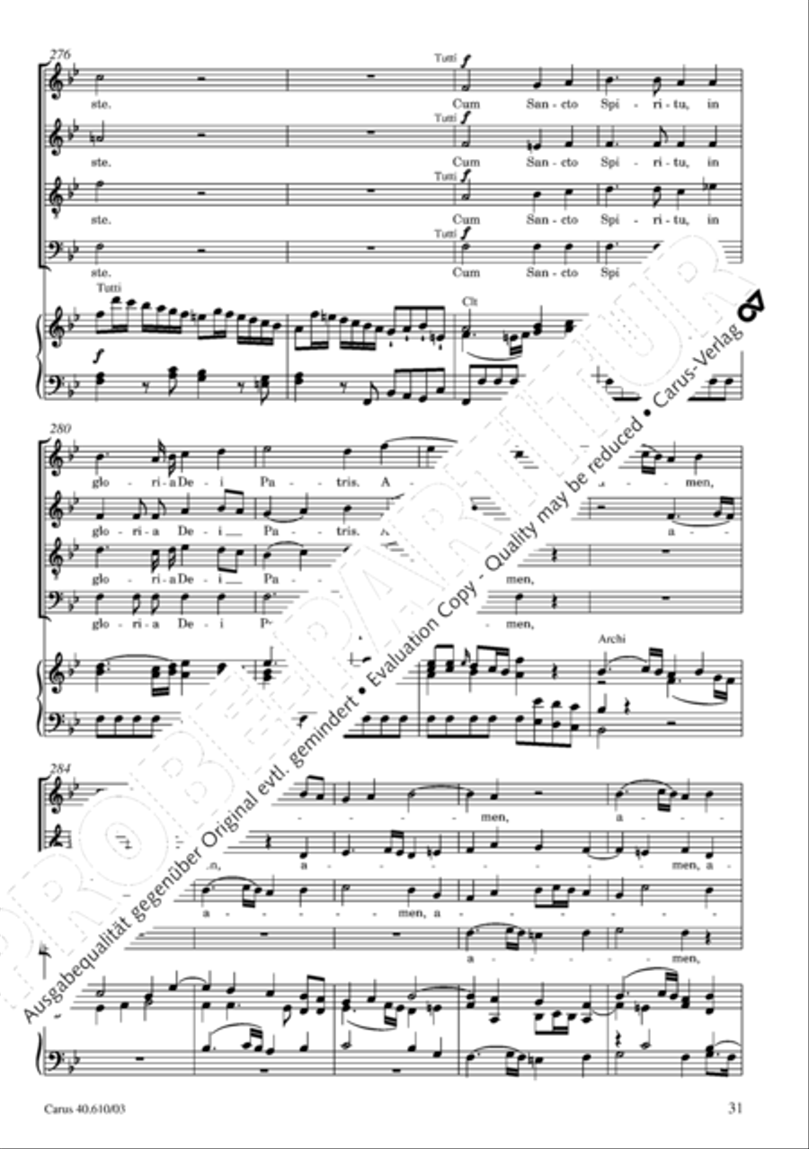 Theresienmesse in B 4-Part scores gallery preview page 32