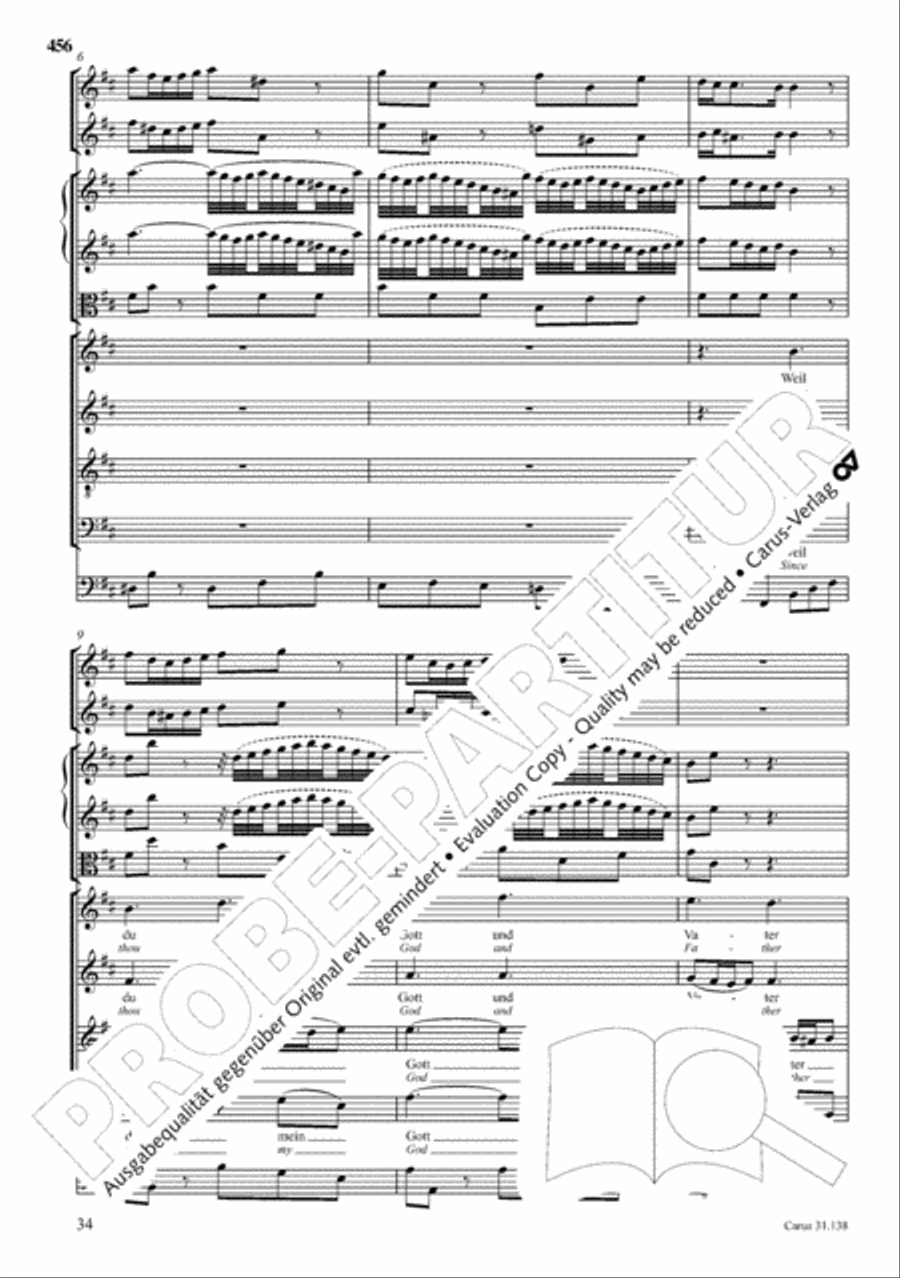 The Complete Sacred Vocal Works (Das geistliche Vokalwerk) Voice scores gallery preview page 457