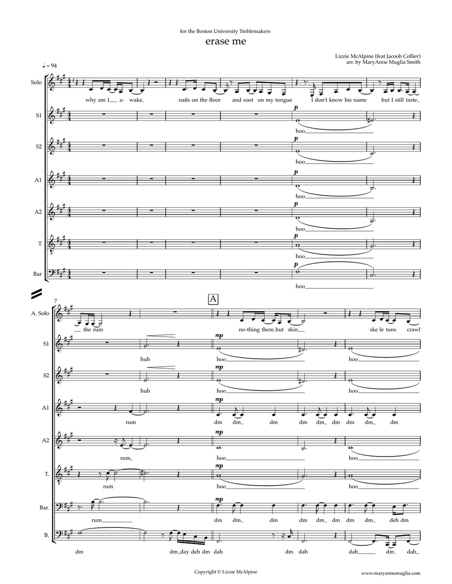 Erase Me Divisi scores gallery preview page 1