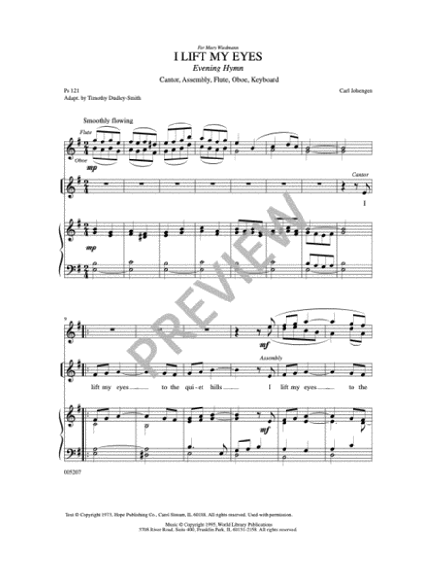 I Lift My Eyes I Lift My Eyes Choir scores gallery preview page 3