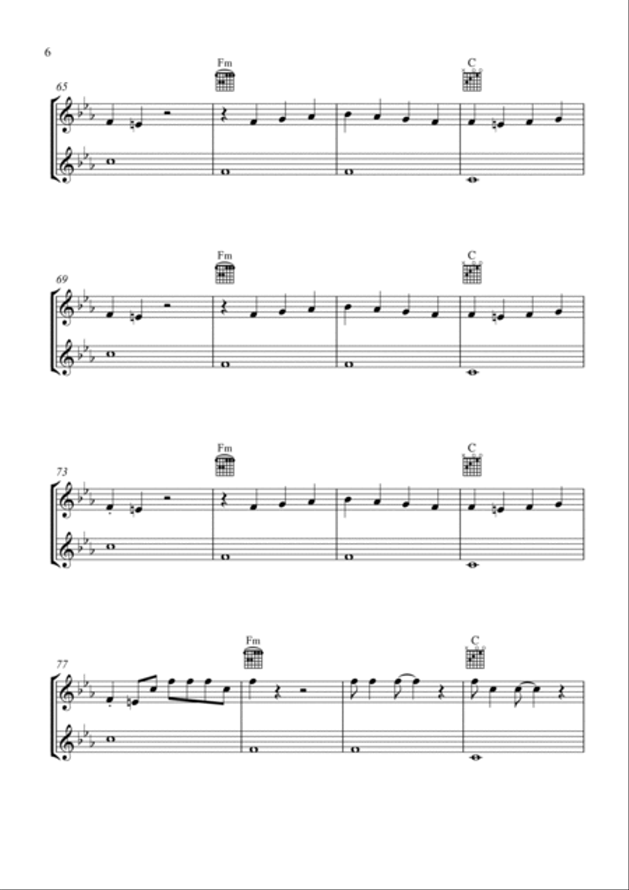 Paint It, Black Acoustic Guitar scores gallery preview page 6