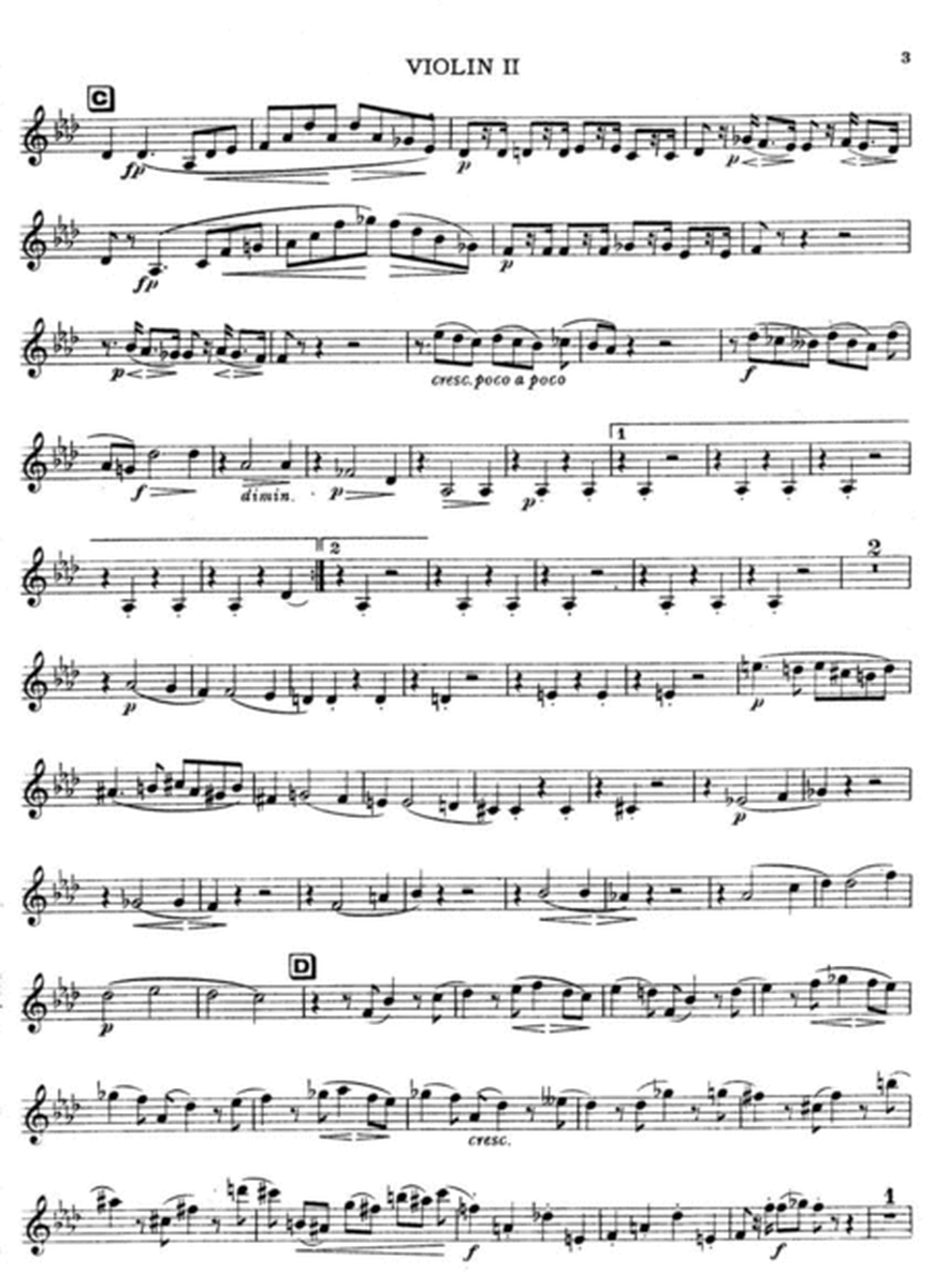 Brahms String Quintet Op34 for 2 vlns, viola and 2 Cellos (Brown) Violin 2 part