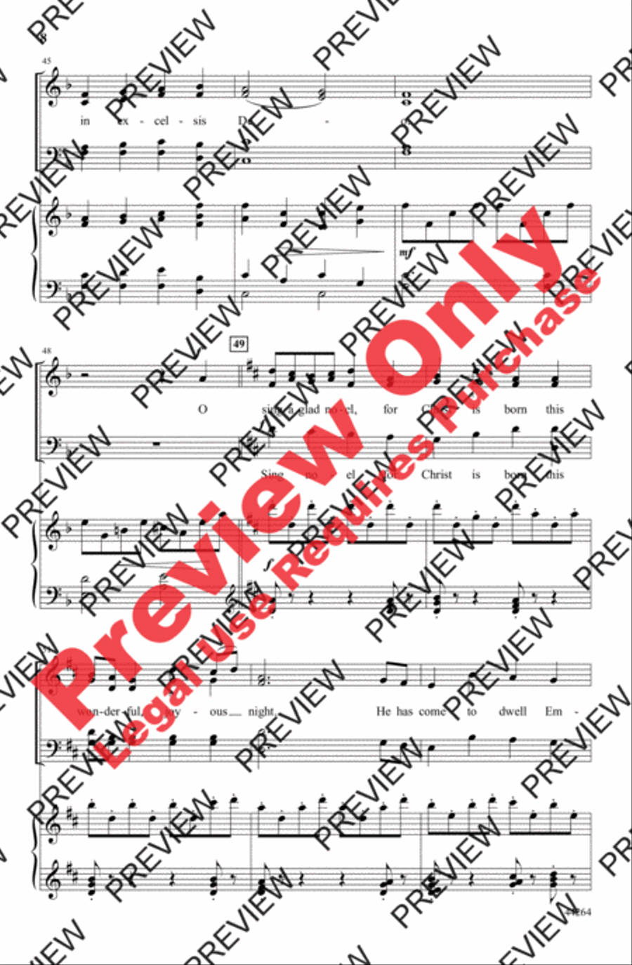 Sing a Glad Noel! Sing a Glad Noel! 4-Part scores gallery preview page 8