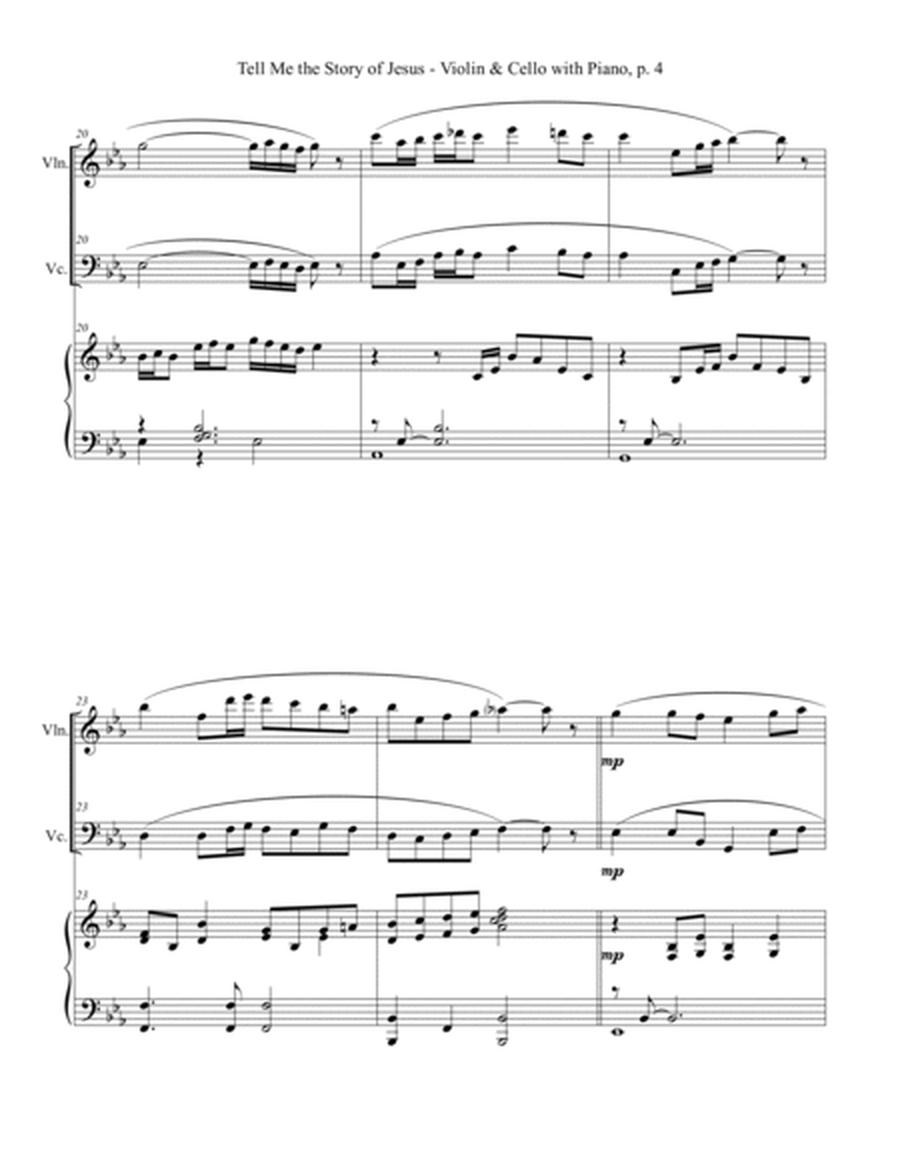 TELL ME THE STORY OF JESUS (for Violin and Cello with Piano ... Score/Parts) image number null