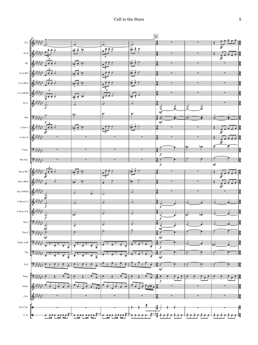 Call to the Stars Concert Band scores gallery preview page 5