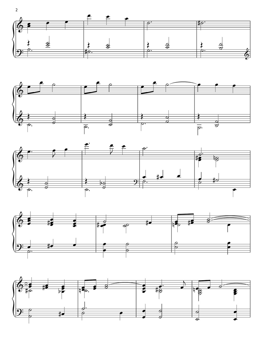 Emily Emily Piano Solo scores gallery preview page 2