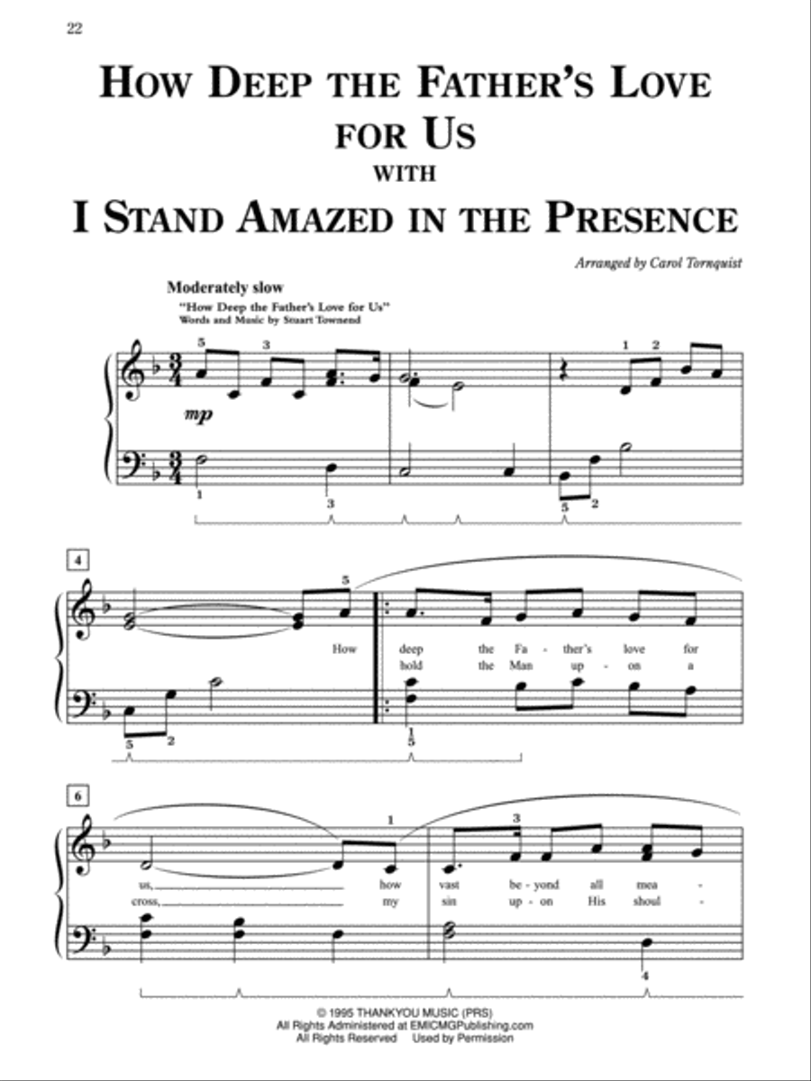 Pure & Simple Blended Worship Easy Piano scores gallery preview page 3