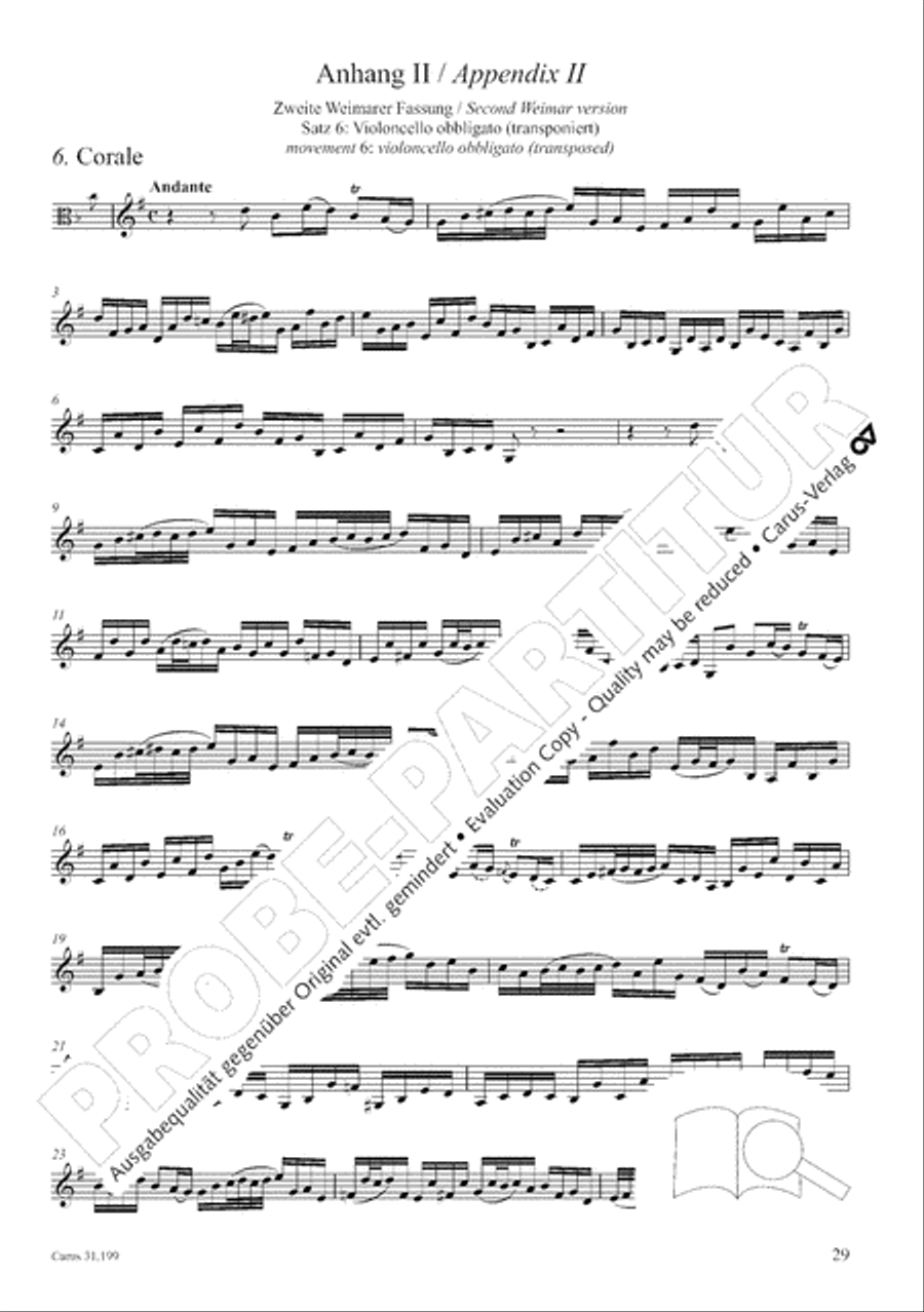 My heart is bathed in blood (Mein Herze schwimmt im Blut) Orchestra scores gallery preview page 30