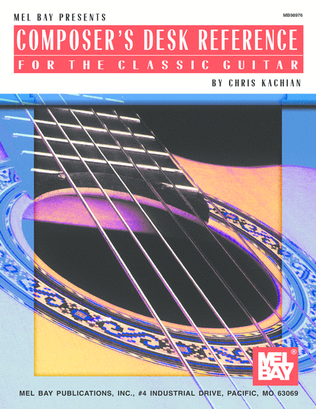 Book cover for Composer's Desk Reference for the Classic Guitar
