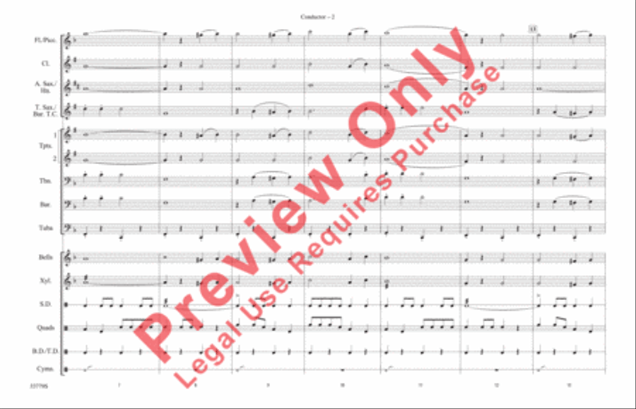 Stars and Stripes Forever Marching Band scores gallery preview page 3