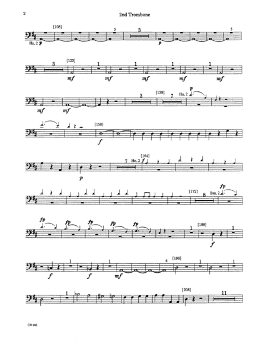 The Marriage of Figaro -- Overture: 2nd Trombone Full Orchestra scores gallery preview page 2