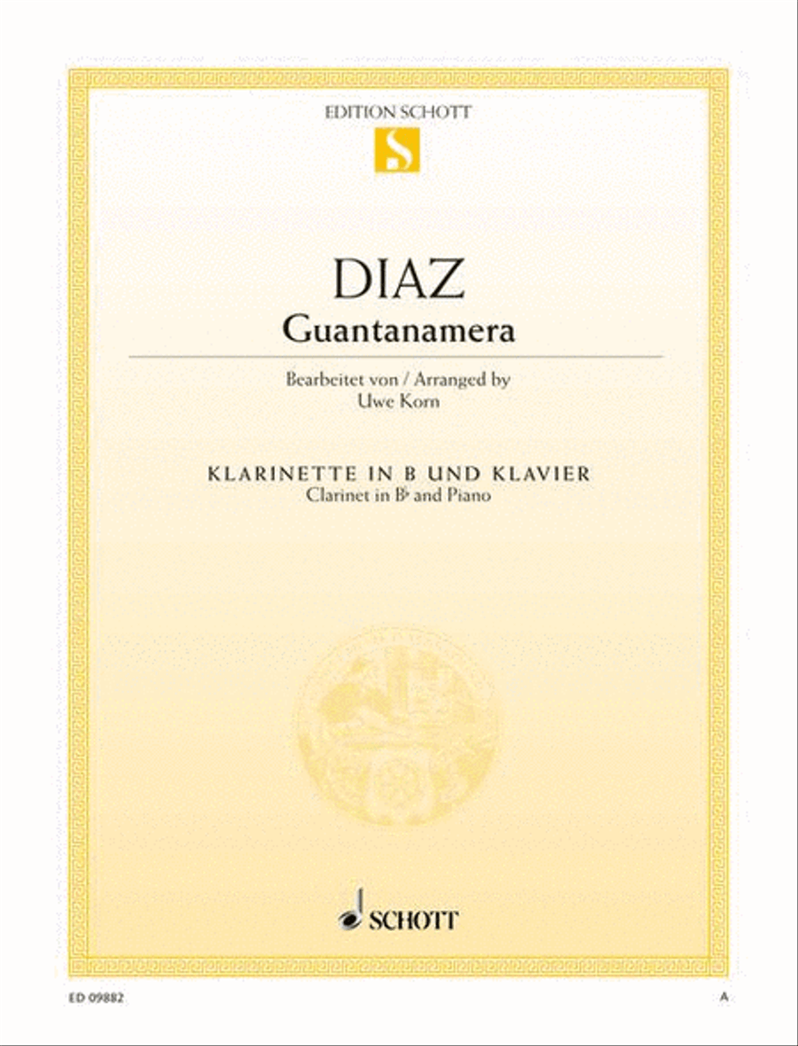 Guantanamera B-Flat Clarinet scores gallery preview page 1