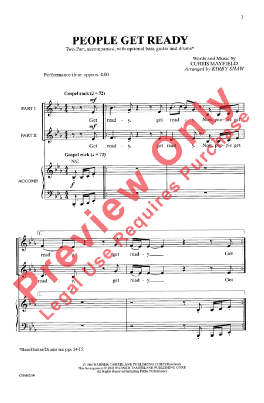 People Get Ready People Get Ready 2-Part scores gallery preview page 2