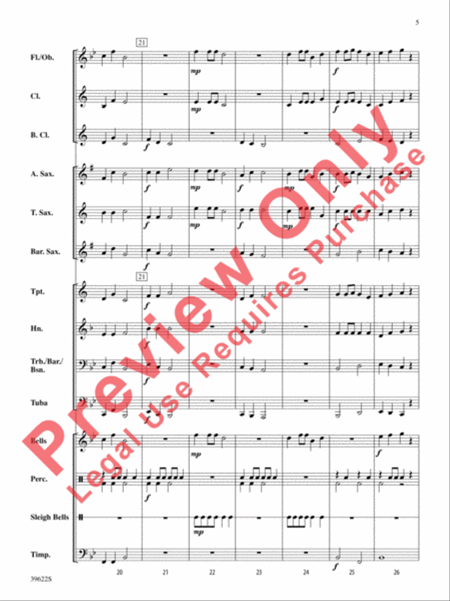 A Winter Trilogy A Winter Trilogy Concert Band scores gallery preview page 6