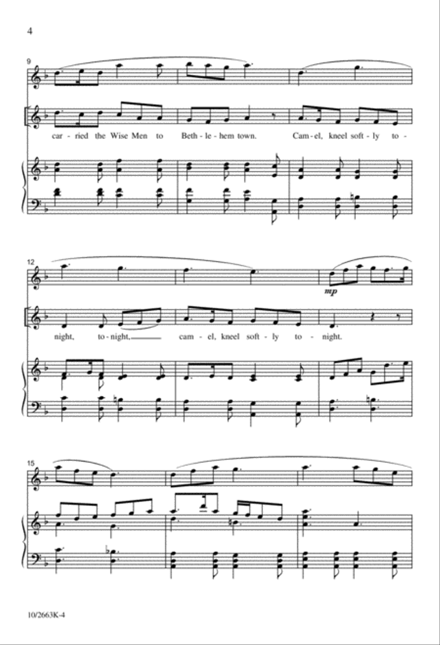 Camel, Kneel Softly Camel, Kneel Softly Unison Choir scores gallery preview page 4