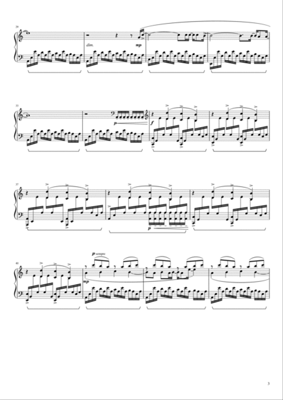 Street Spirit (fade Out) Piano Solo scores gallery preview page 3