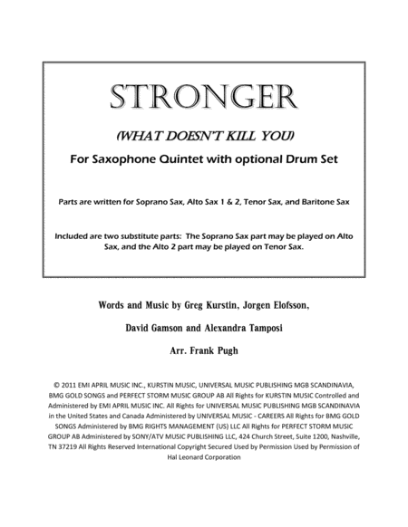 Stronger (What Doesn't Kill You) image number null