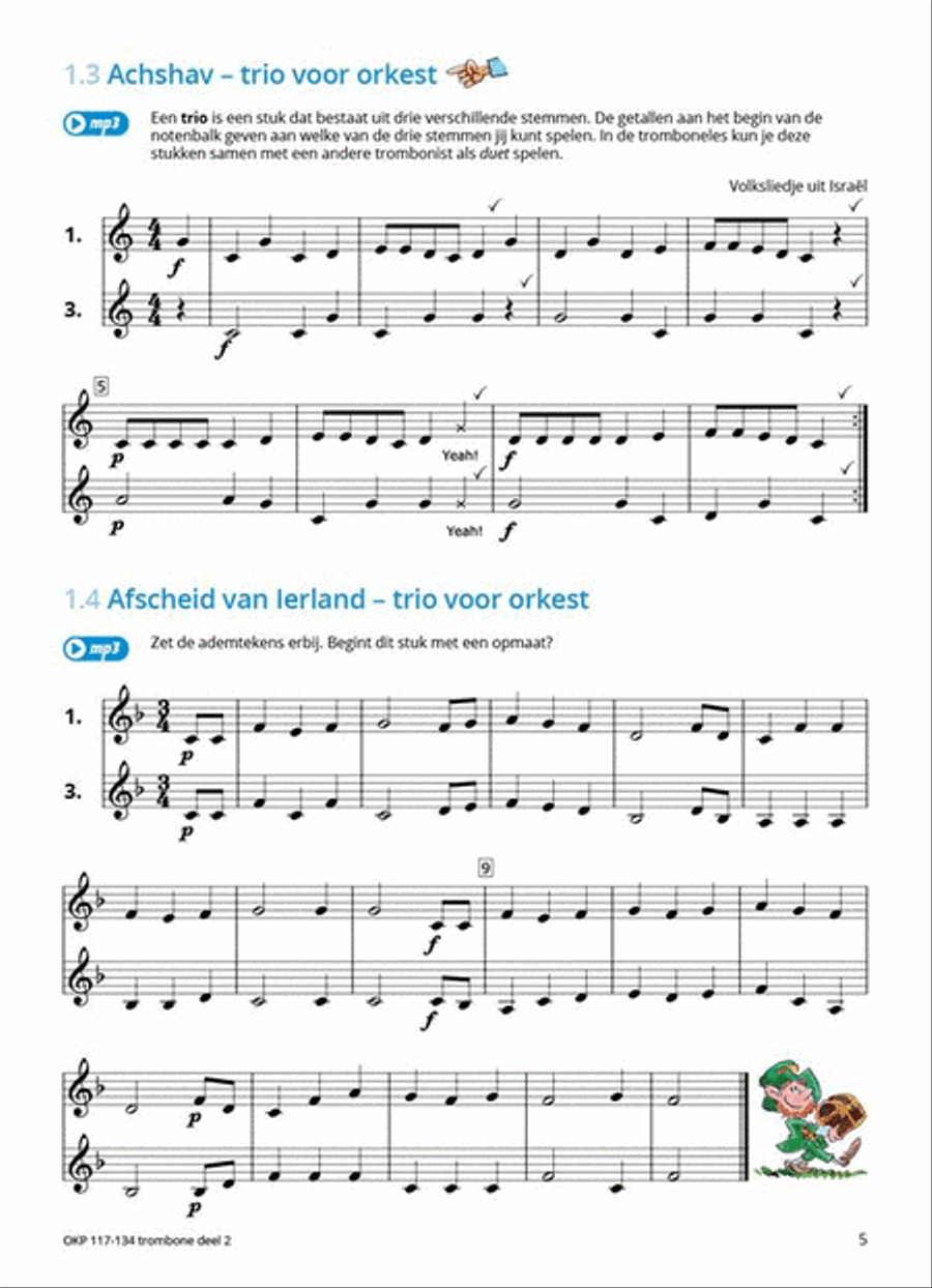 Samen Leren Samenspelen Vlaams Deel 2 Trombone Solo scores gallery preview page 3