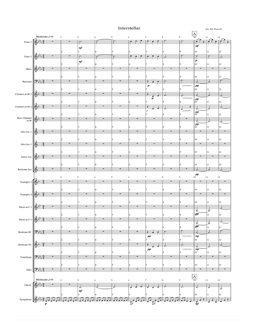 Interstellar Concert Band scores gallery preview page 3