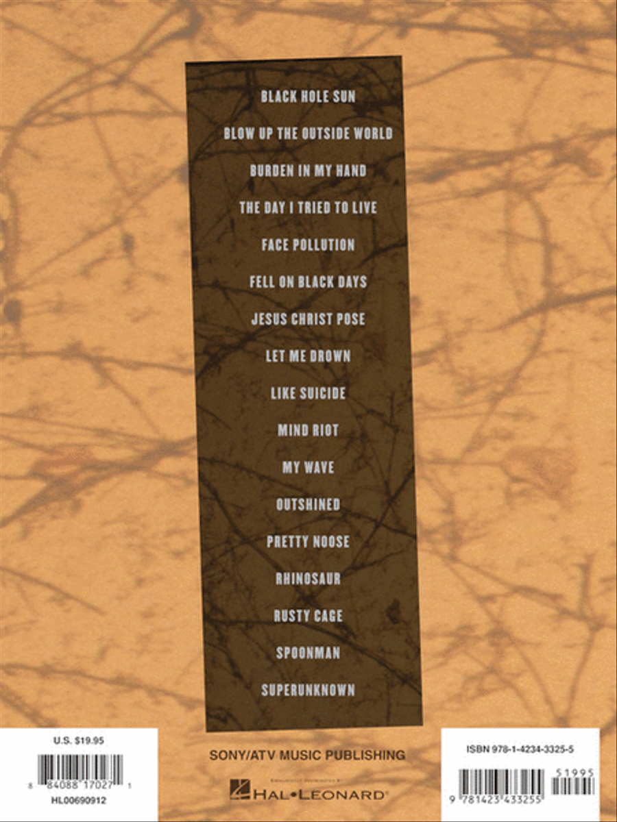 Soundgarden – Guitar Anthology Electric Guitar scores gallery preview page 9