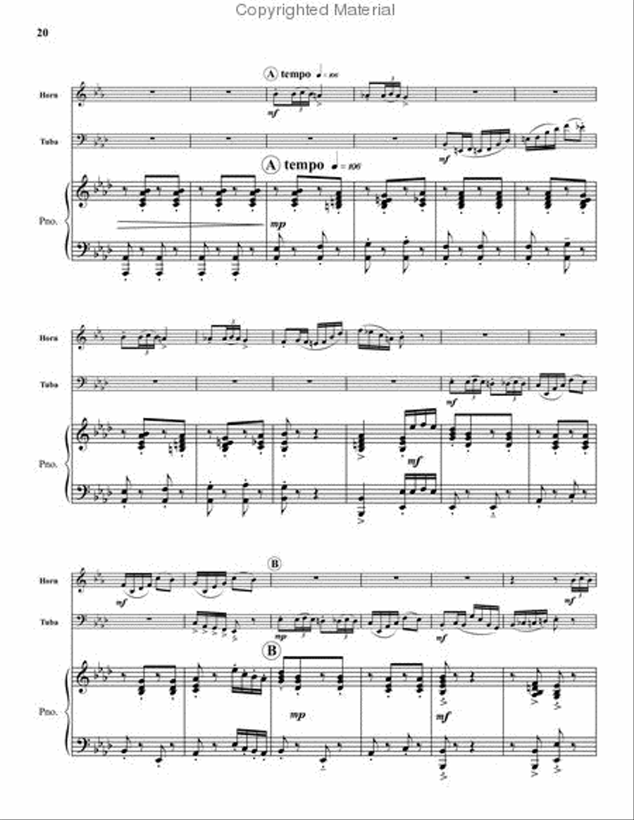 Suite for Horn and Tuba Horn scores gallery preview page 7