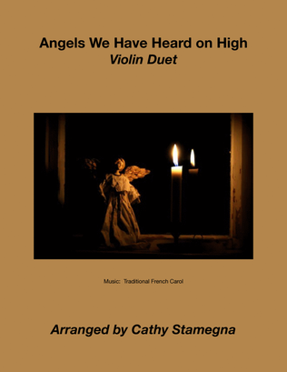 Book cover for Angels We Have Heard on High (Violin Duet)
