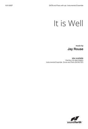 Book cover for It Is Well