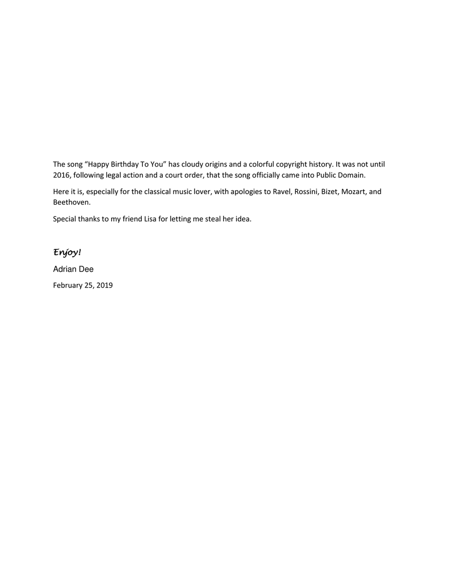 Birthday Variations (string quartet) String Quartet scores gallery preview page 2