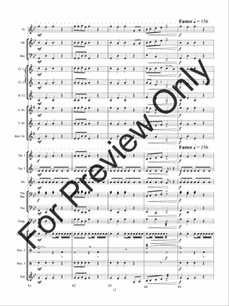 Poltergeist (Score) Concert Band scores gallery preview page 16