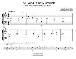 Book cover for The Ballad Of Davy Crockett (from Davy Crockett)