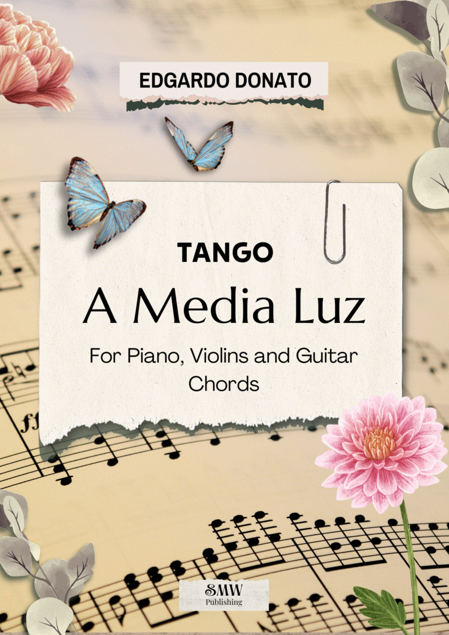 Tango A Media Luz Piano, Vocal, Guitar scores gallery preview page 1