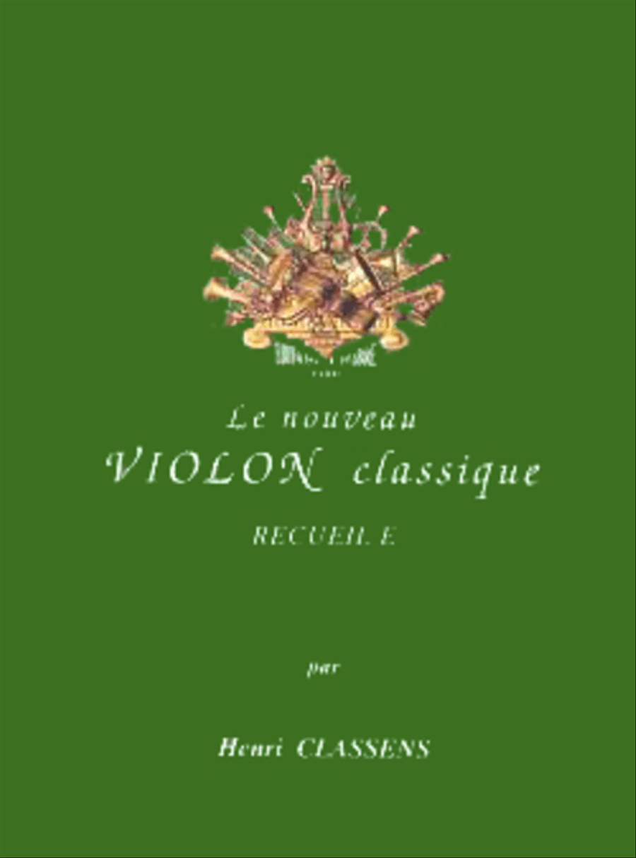 Nouveau violon classique - Volume E Violin Solo scores gallery preview page 1