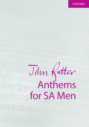 Book cover for John Rutter Anthems for SA Men
