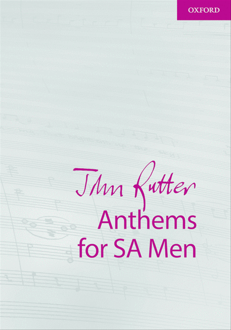 Book cover for John Rutter Anthems for SA Men