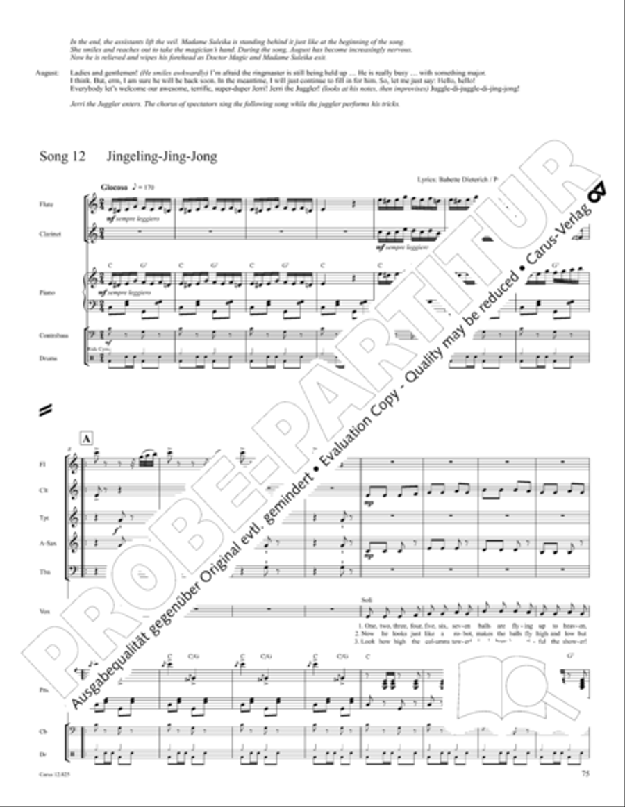 Circus Allegro Circus Allegro Choir scores gallery preview page 76
