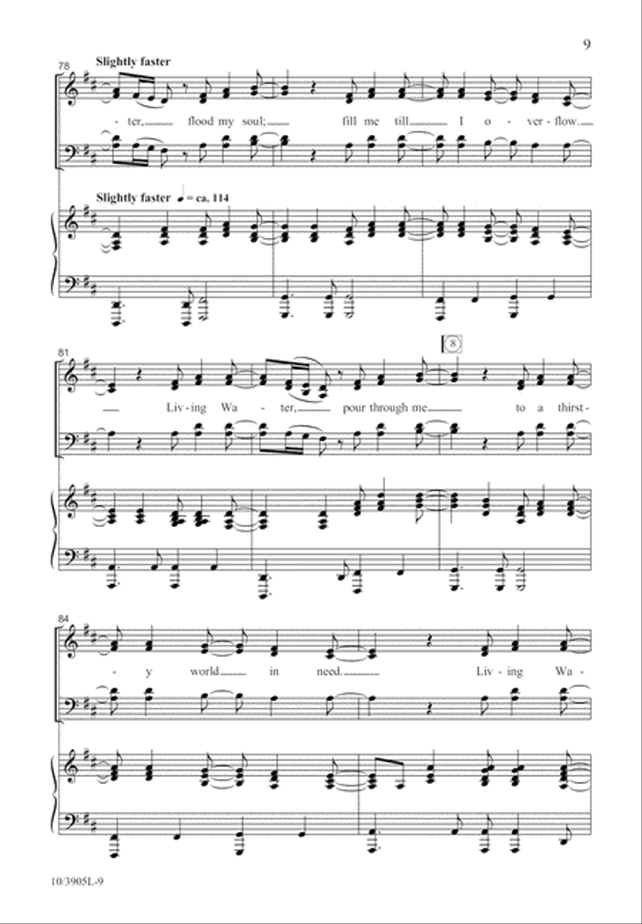 Living Water 4-Part scores gallery preview page 9