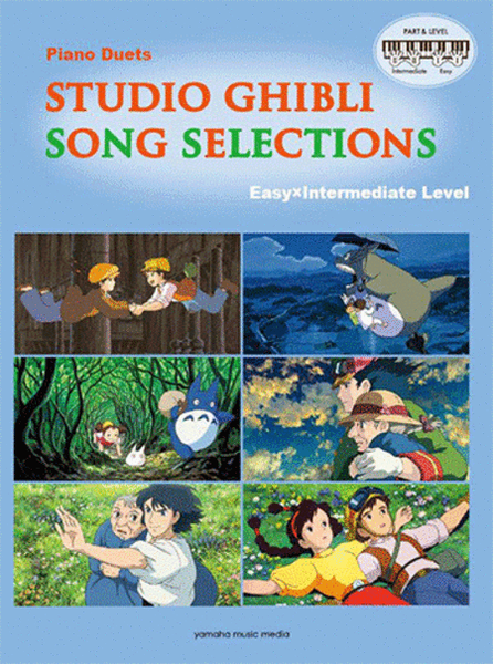 Studio Ghibli Song Selections for Piano Duet Easy x Intermediate Level/English Version
