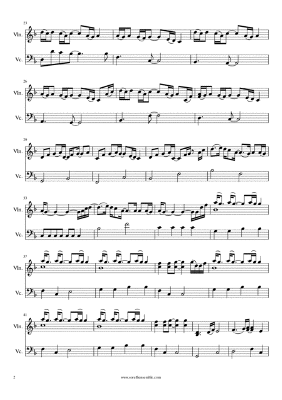 Paradise String Duet scores gallery preview page 2