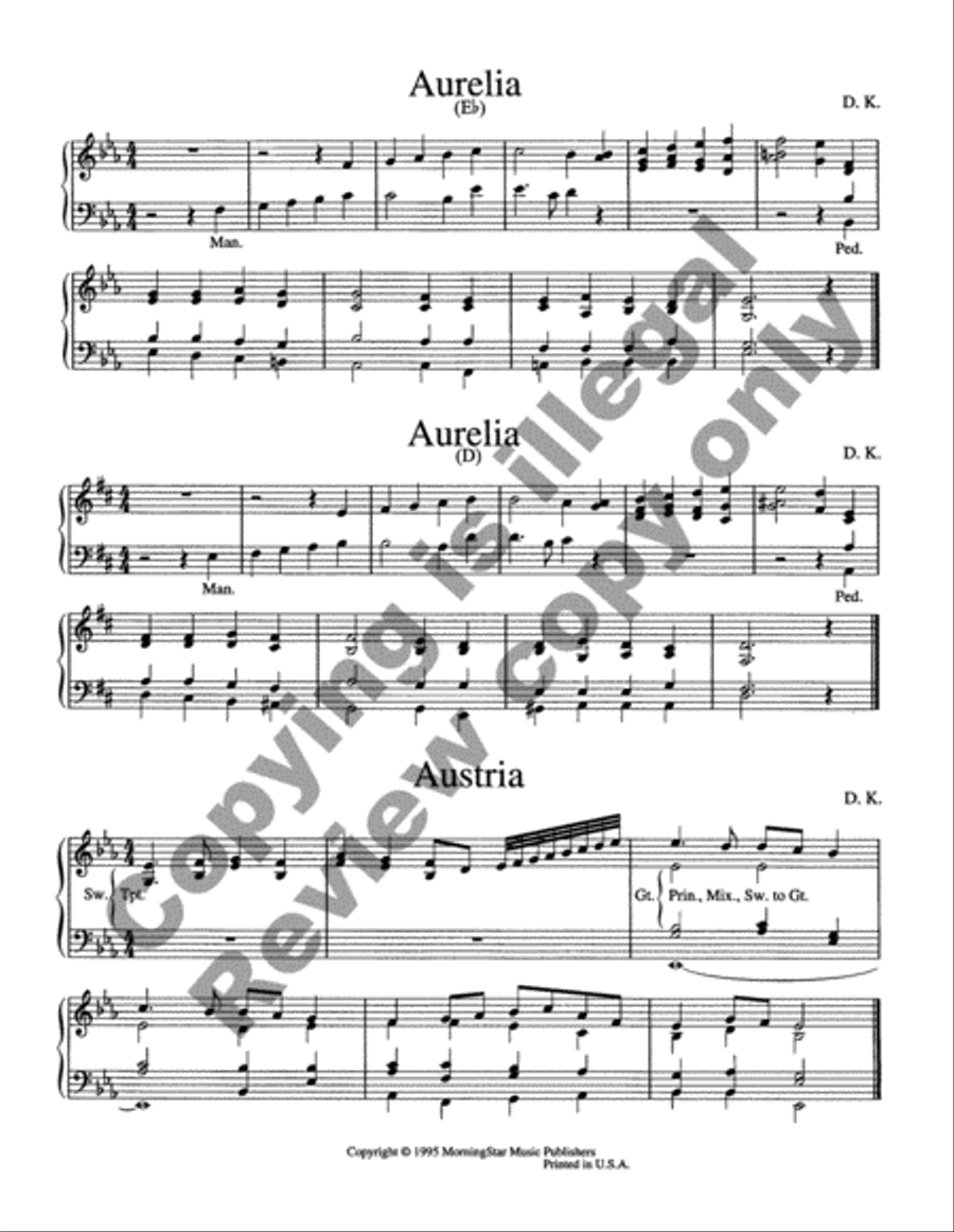 Creative Hymn Introductions Organ scores gallery preview page 6
