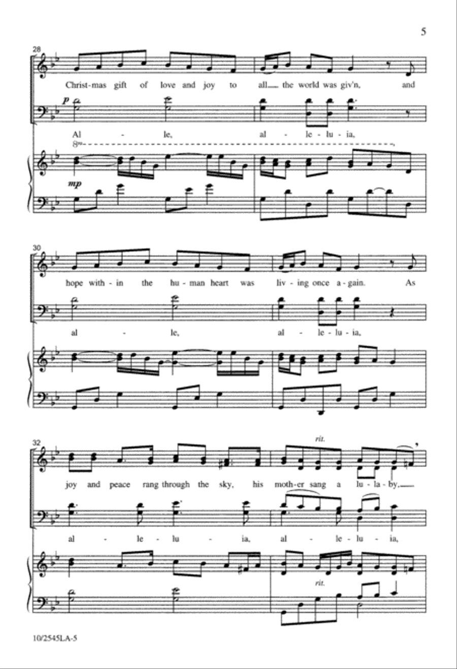 Carol of the Birds 4-Part scores gallery preview page 5