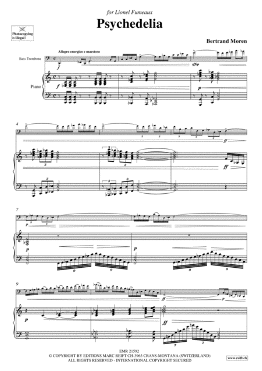 Psychedelia Psychedelia Bass Trombone scores gallery preview page 3