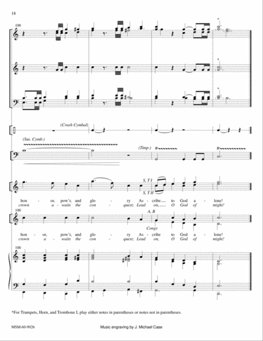 The Day of Resurrection Lead On, O King Eternal (Full Score) Choir scores gallery preview page 9