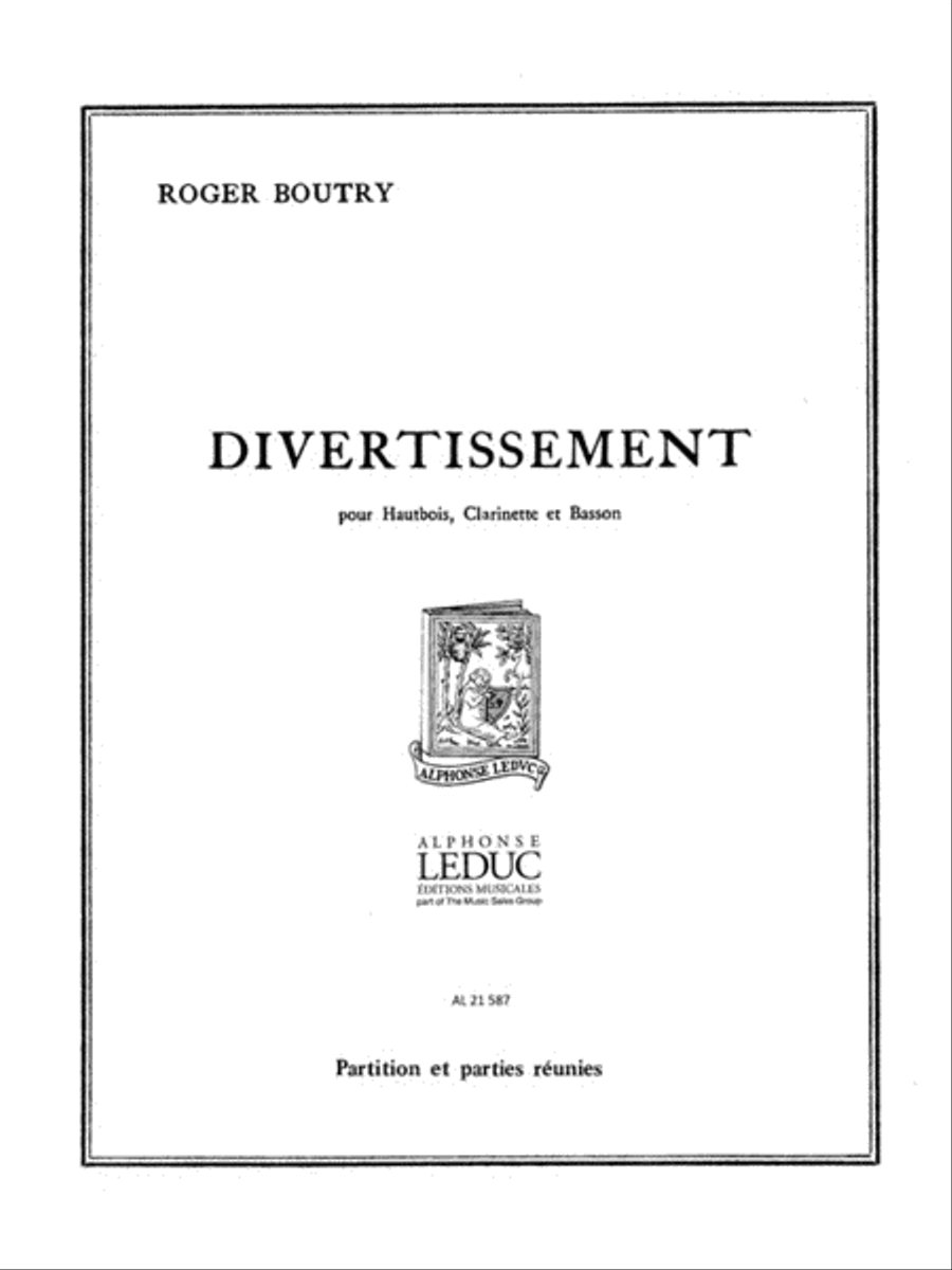 Divertissement En 3 Mouvements (trio - Woodwind) Woodwind Trio scores gallery preview page 1