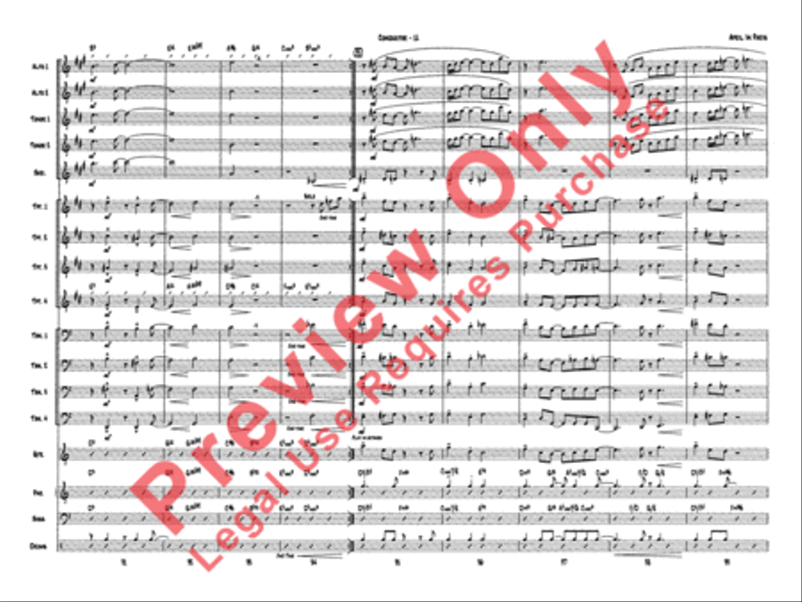 April in Paris Jazz Ensemble scores gallery preview page 14