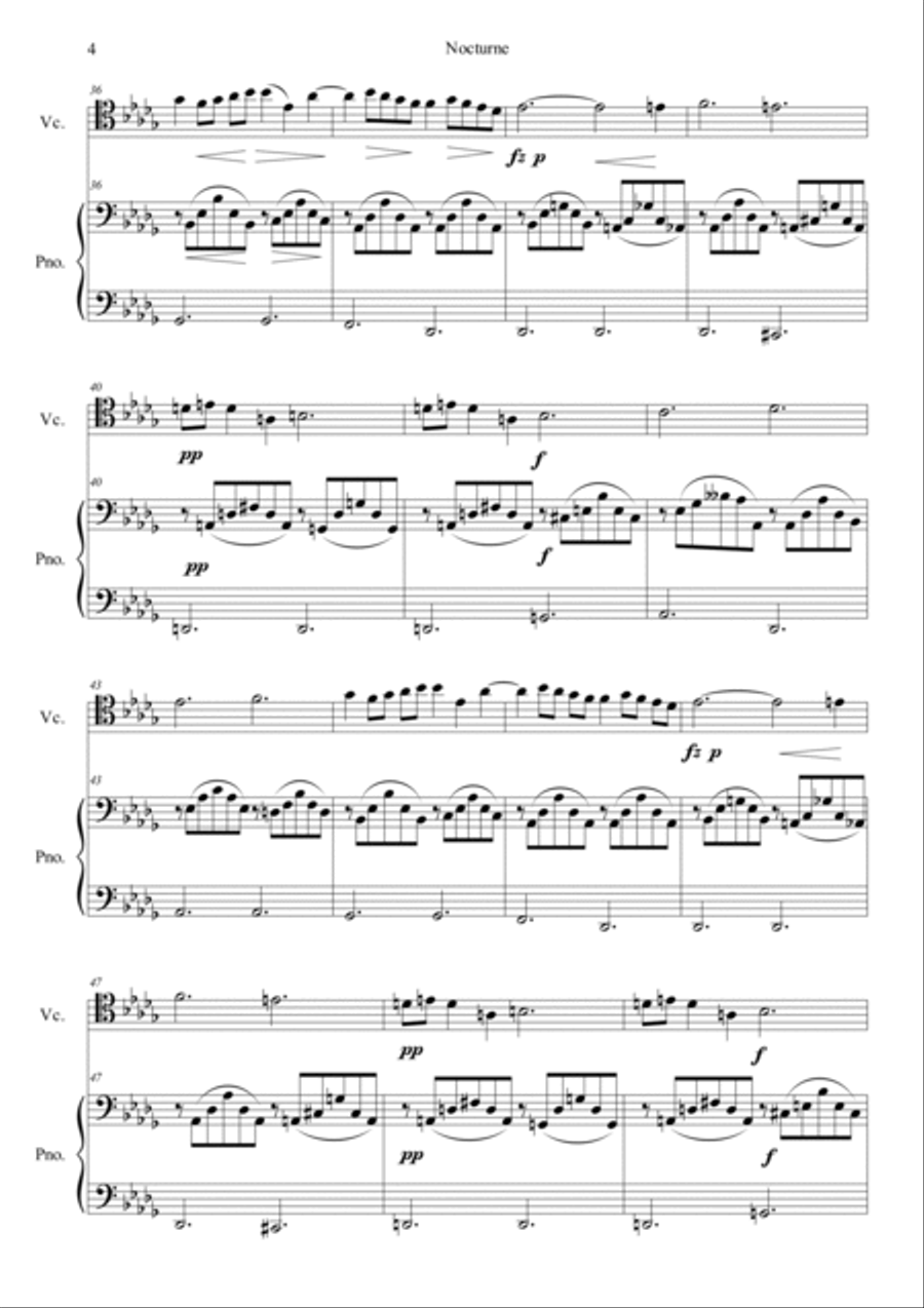 Nocturne No.1 in B flat minor, Op.9 No.1 Piano scores gallery preview page 4