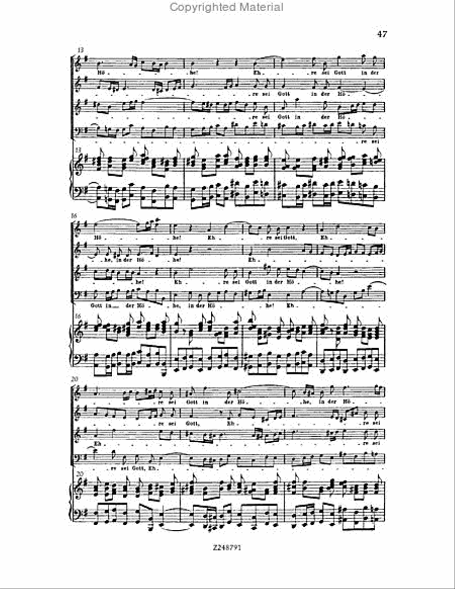 Christmas Oratorio, BWV 248 Choir scores gallery preview page 46